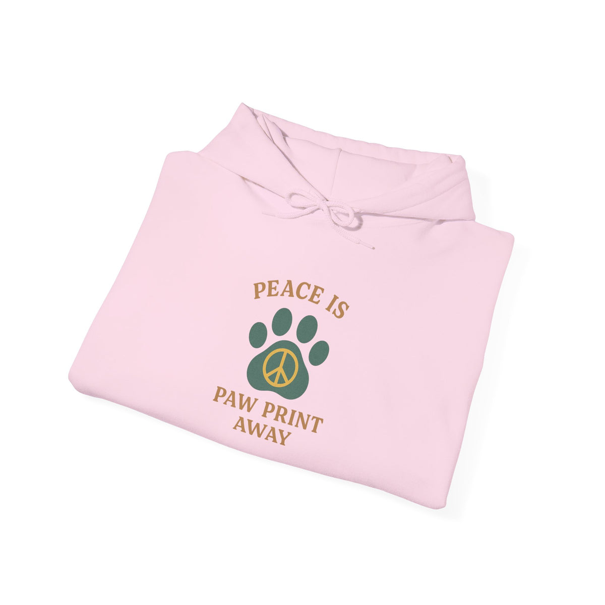 Peace Is Paw Print Away Hoodie