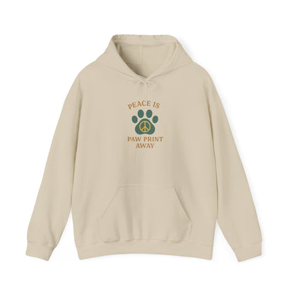 Peace Is Paw Print Away Hoodie