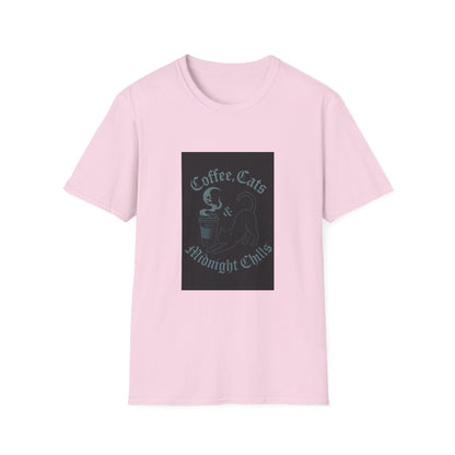Coffee Cats & Midnight Chills T-Shirt