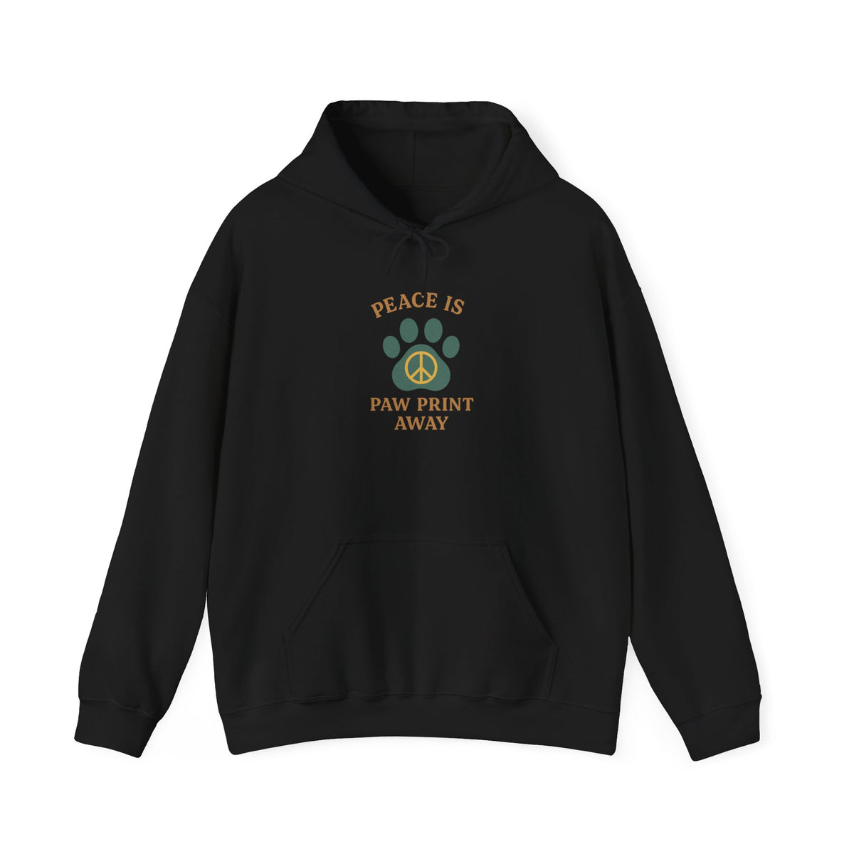 Peace Is Paw Print Away Hoodie