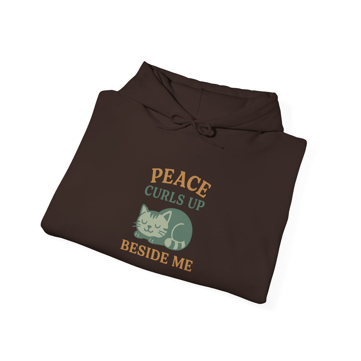 Peace Curls up Beside Me Hoodie