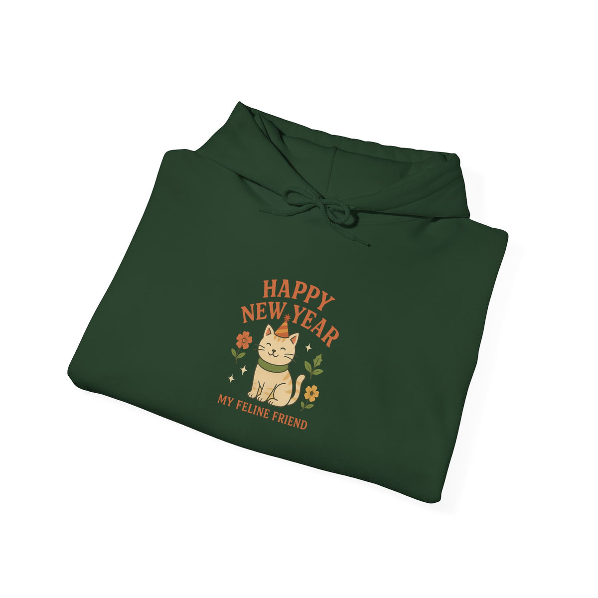 Happy New Year My Feline Friend Hoodie