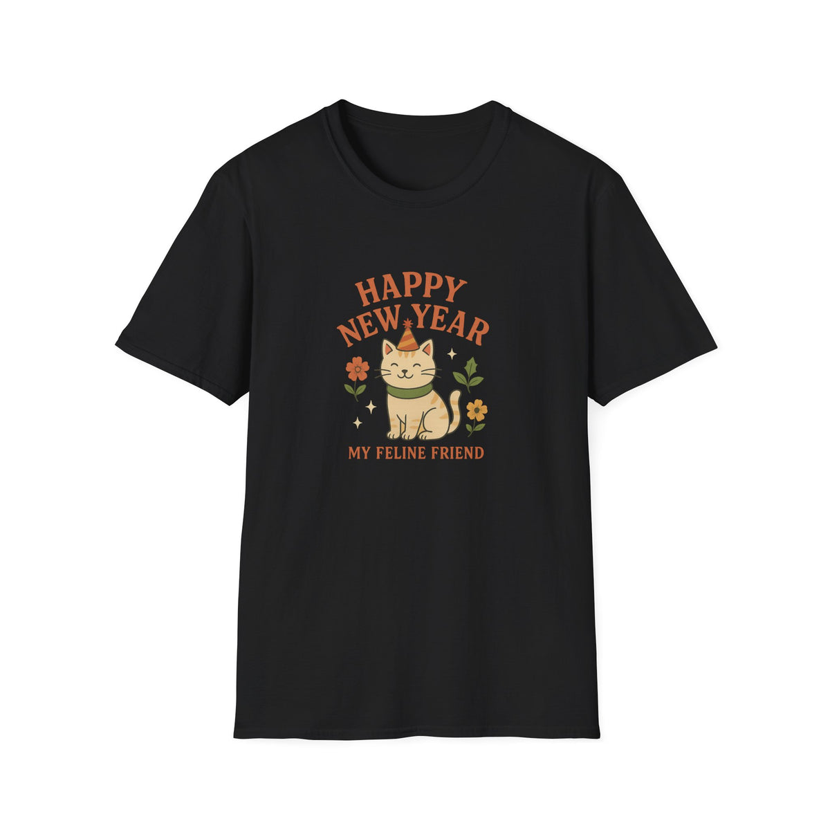 Happy New Year My Feline Friend T-Shirt