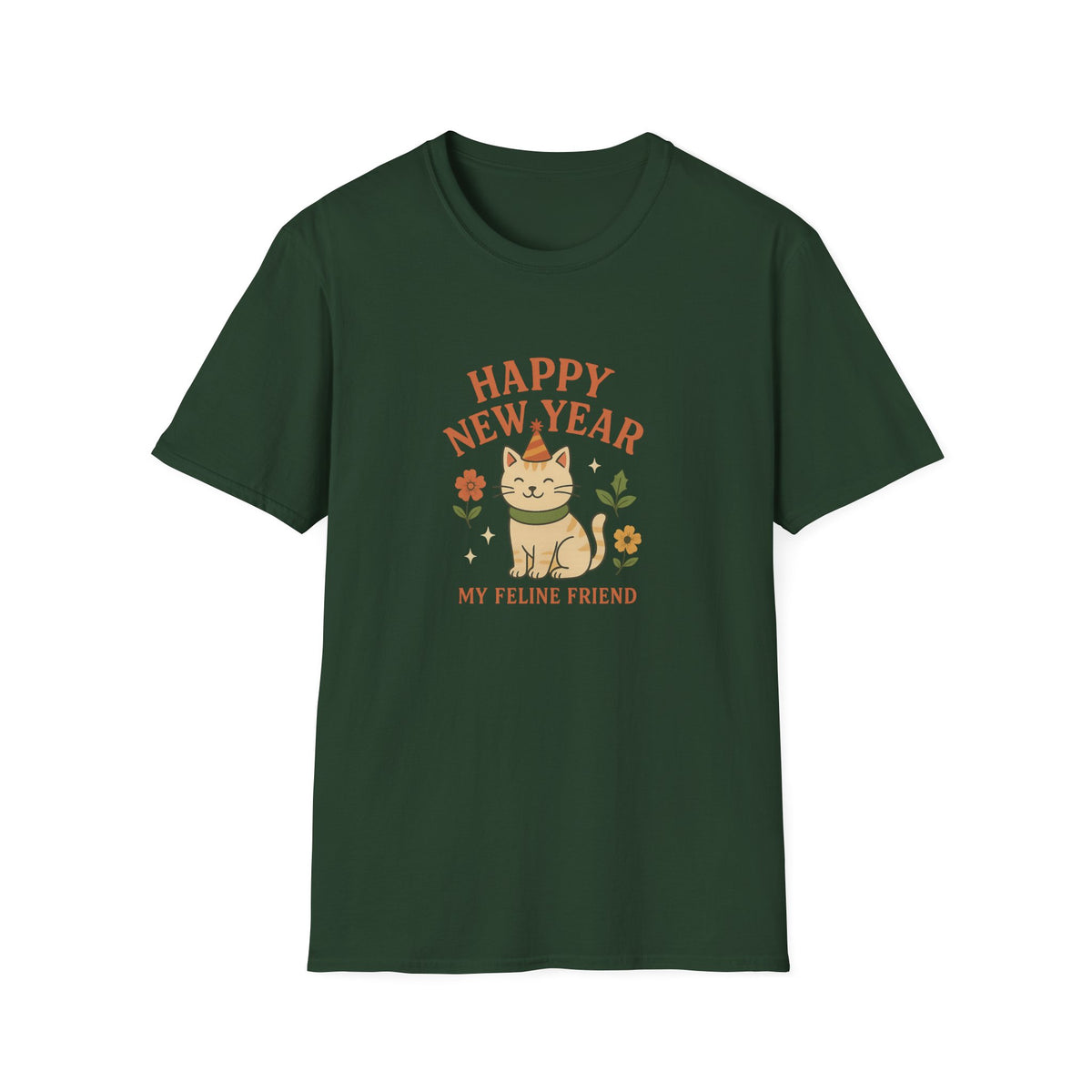 Happy New Year My Feline Friend T-Shirt