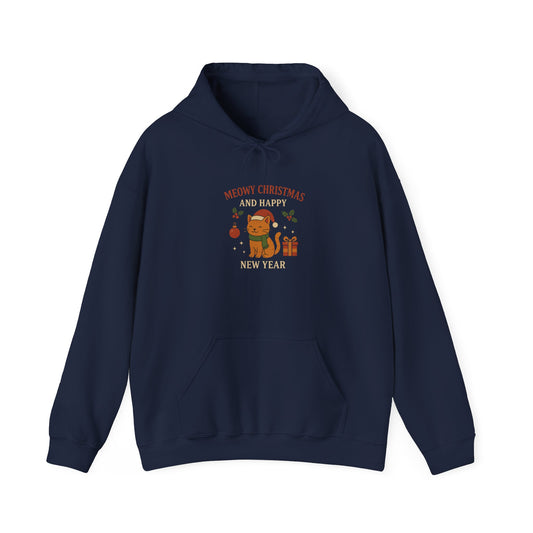 Meowy Christmas and Happy New Year Hoodie