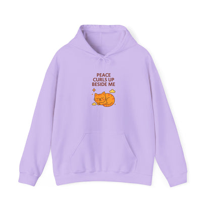 Peace Curls up Beside Me Hoodie