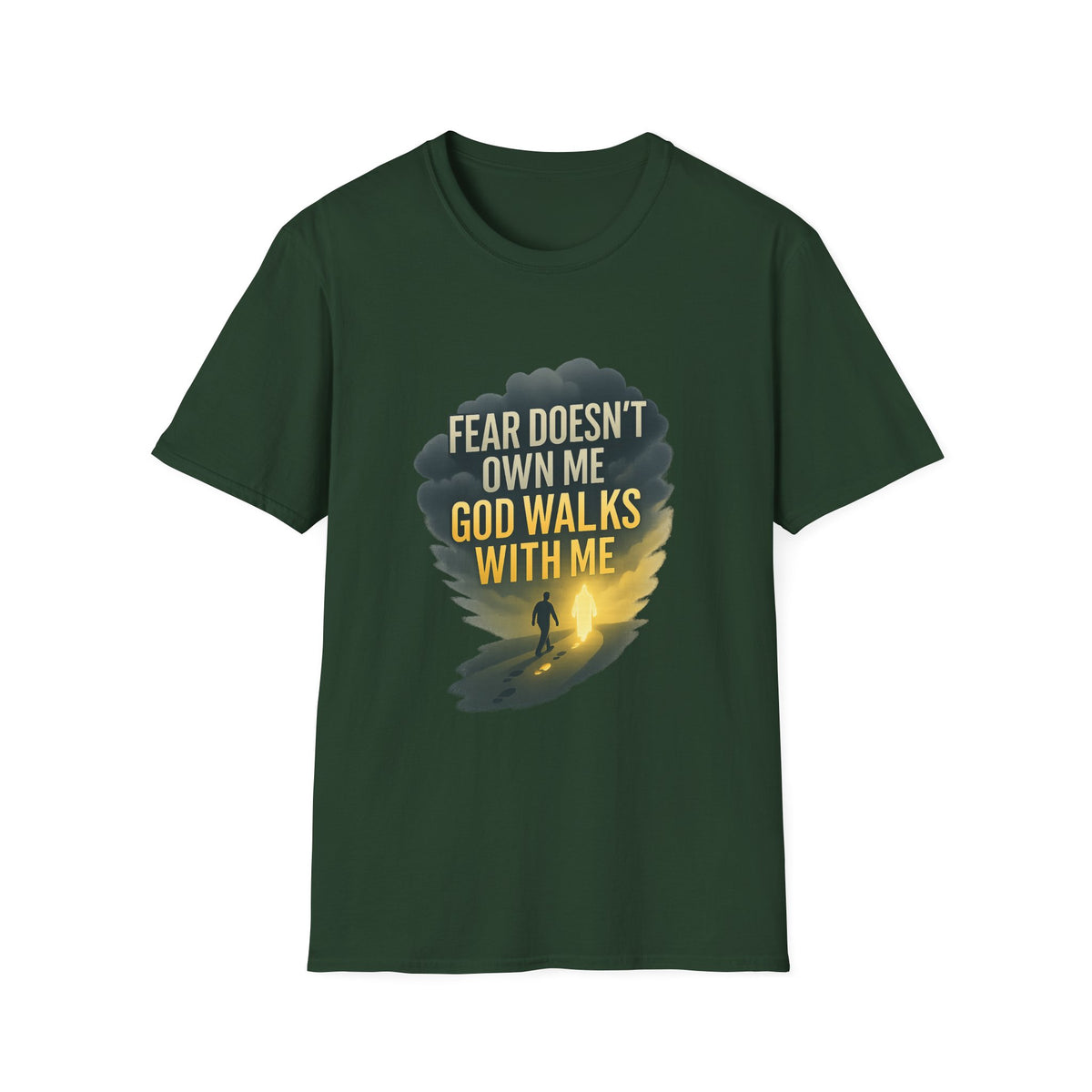 Fear Doesn’t Own Me God Walks With Me T-Shirt