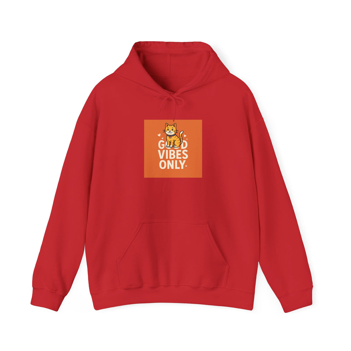 Cat Good Vibes Only Hoodie