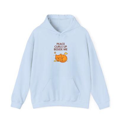 Peace Curls up Beside Me Hoodie