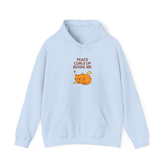 Peace Curls up Beside Me Hoodie