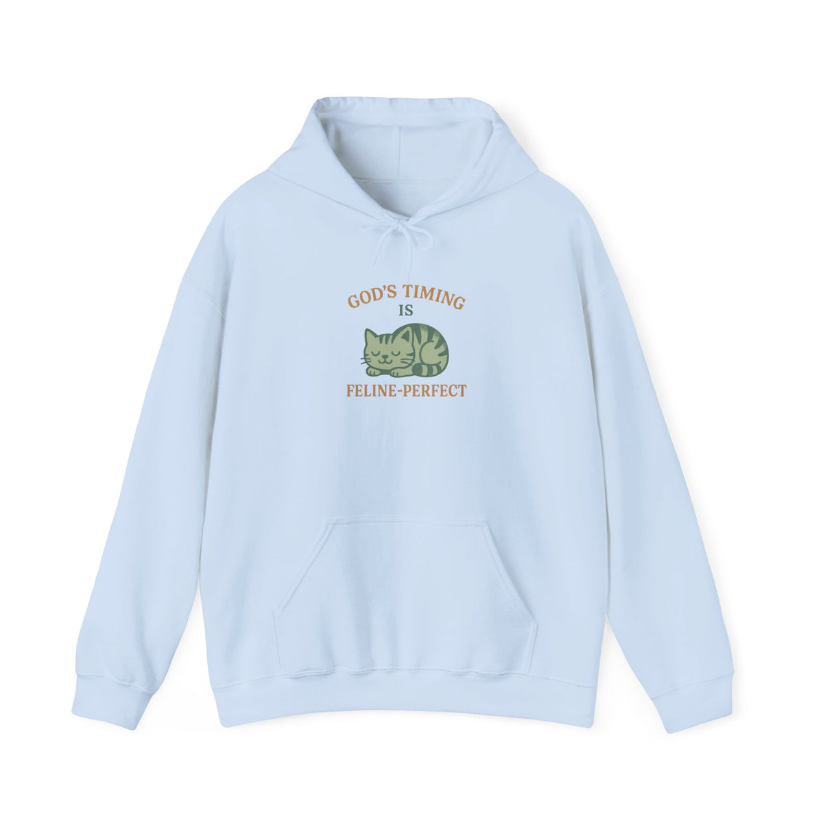 God’s Timing Is Feline-Perfect Hoodie
