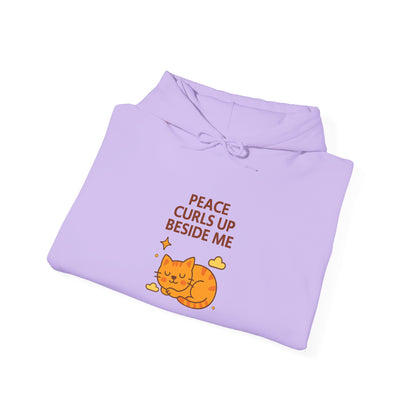 Peace Curls up Beside Me Hoodie