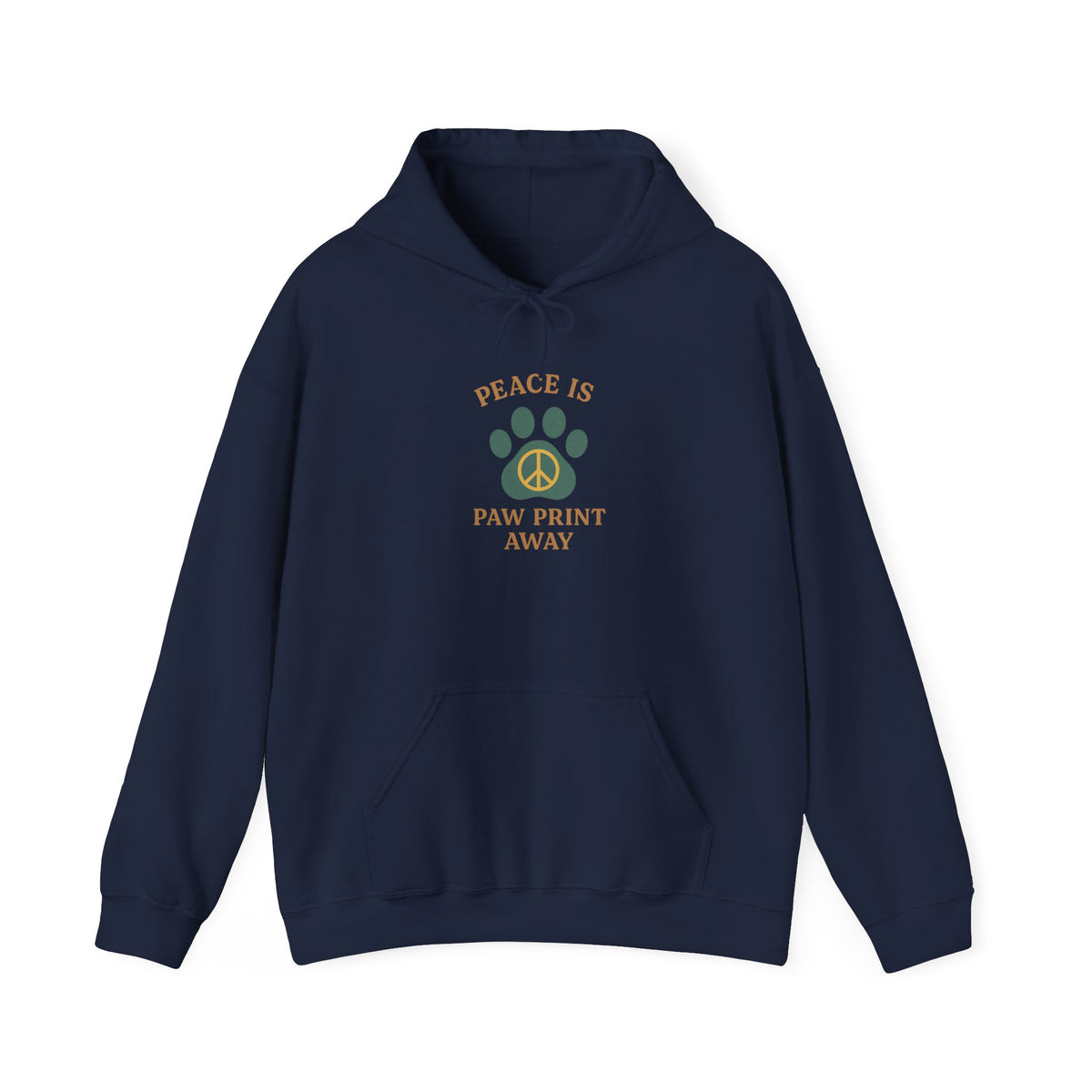 Peace Is Paw Print Away Hoodie