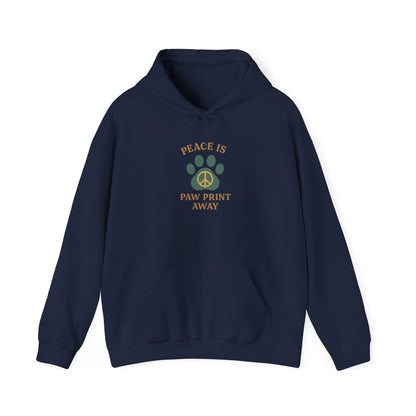 Peace Is Paw Print Away Hoodie