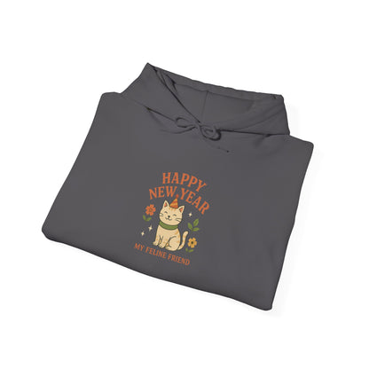 Happy New Year My Feline Friend Hoodie